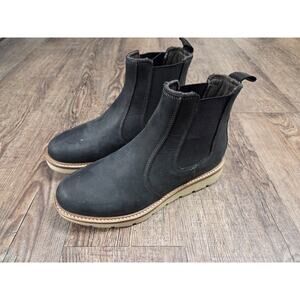 Alpine Design Chelsea Boots Ortholite Blaze Leather Black Lightweight Size 6.5